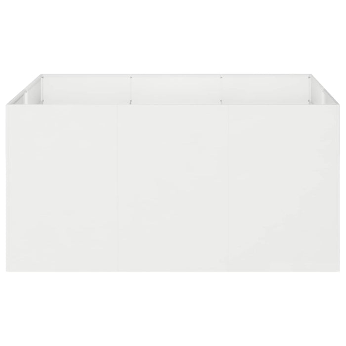 Vază pentru Grădină Alb 120 x 80 x 60 cm Oțel laminat la rece - WALTI WALTI