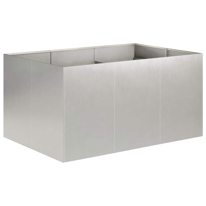 Vază pentru Grădină Argintiu 120 x 80 x 60 cm Oţel inoxidabil WALTI