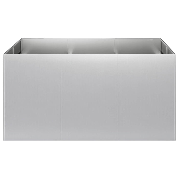Vază pentru Grădină Argintiu 120 x 80 x 60 cm Oțel Galvanizat WALTI