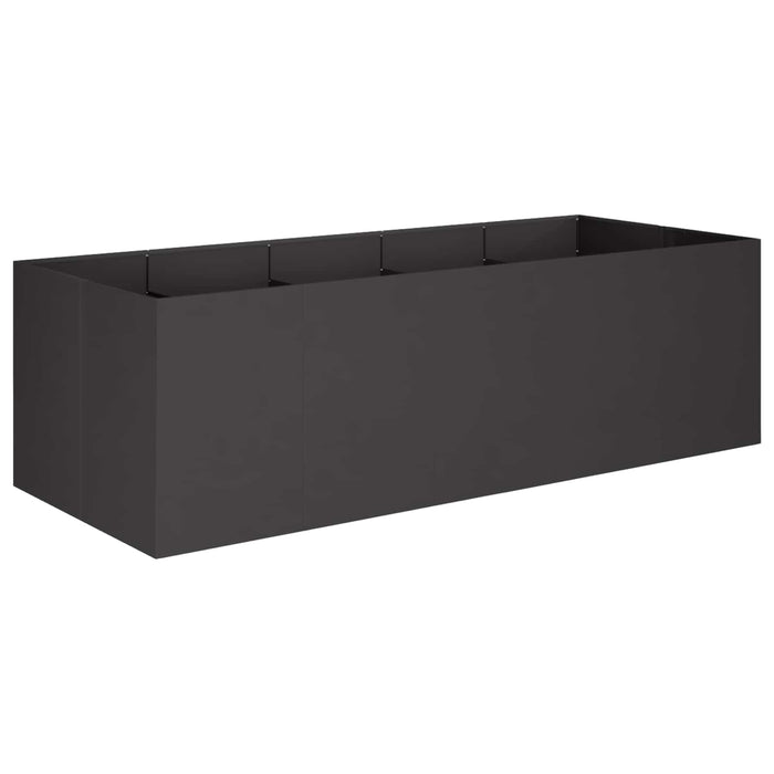 Vază pentru Grădină Negru 200 x 80 x 60 cm Oțel laminat la rece WALTI