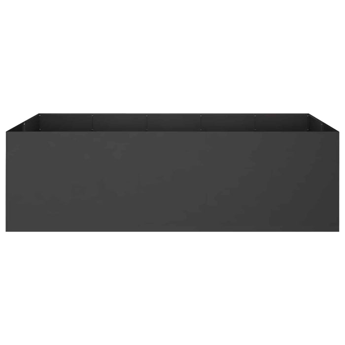 Vază pentru Grădină Negru 200 x 80 x 60 cm Oțel laminat la rece WALTI