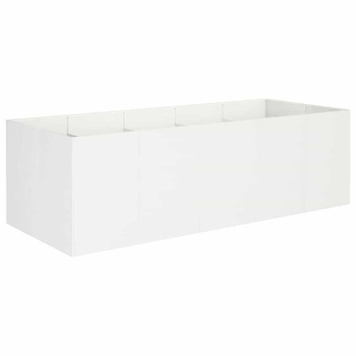 Vază pentru Grădină Alb 200 x 80 x 60 cm Oțel laminat la rece - WALTI WALTI