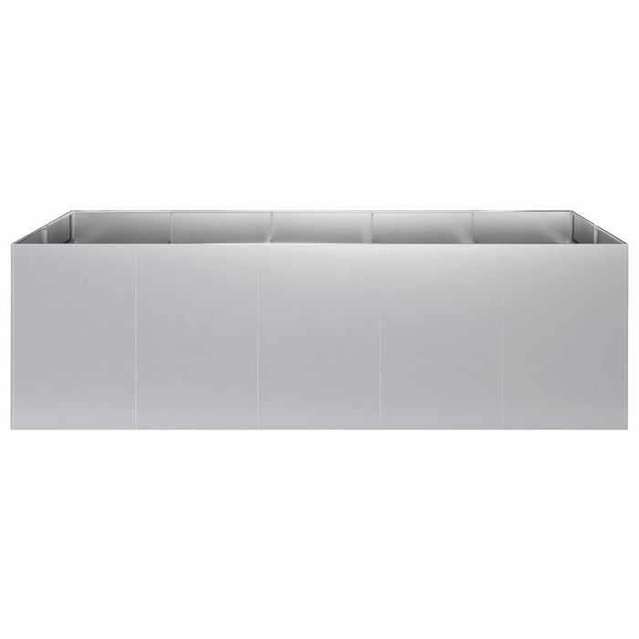 Vază pentru Grădină Argintiu 200 x 80 x 60 cm Oțel Galvanizat WALTI