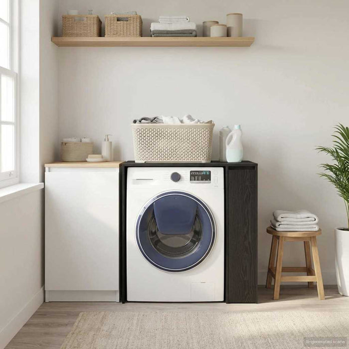 Dulap pentru mașina de spălat Stejar Negru 87 x 60 x 89 cm WALTI