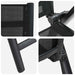 Scaune de grădină rabatabile 2 pcs Negru 58 x 73 x 111,5 cm - WALTI WALTI