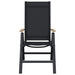 Scaune de grădină rabatabile 2 pcs Negru 58 x 73 x 111,5 cm - WALTI WALTI