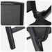 Scaune de grădină rabatabile 2 pcs Negru 58 x 71 x 112 cm - WALTI WALTI