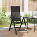 Scaune de grădină rabatabile 2 pcs Negru 58 x 71 x 112 cm - WALTI WALTI