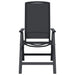 Scaune de grădină rabatabile 2 pcs Negru 58 x 71 x 112 cm - WALTI WALTI
