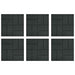 Piatra de pași 6 pcs Negru 40,5 x 40,5 x 2 cm Cauciuc - WALTI WALTI