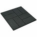 Piatra de pași 6 pcs Negru 40,5 x 40,5 x 2 cm Cauciuc - WALTI WALTI