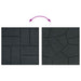 Piatra de pași 6 pcs Negru 40,5 x 40,5 x 2 cm Cauciuc - WALTI WALTI