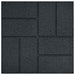 Piatra de pași 6 pcs Negru 40,5 x 40,5 x 2 cm Cauciuc - WALTI WALTI