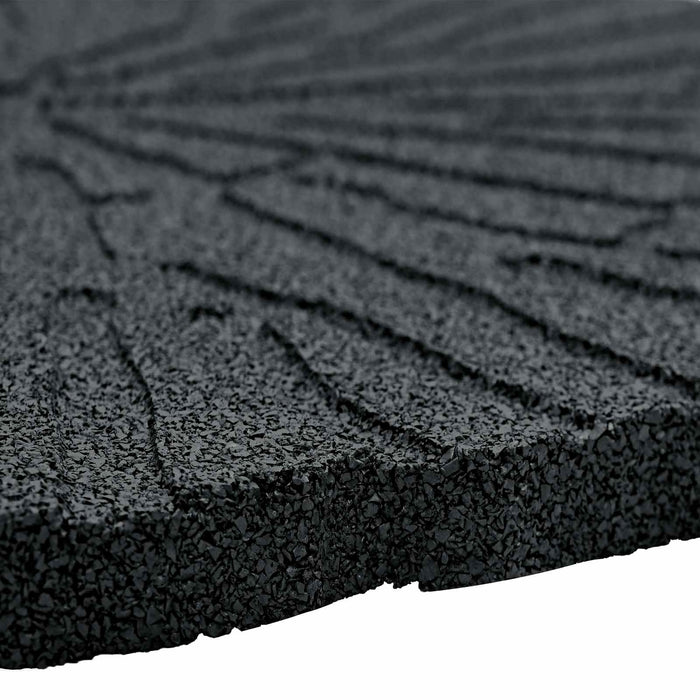 Piatra de pași 6 pcs Negru Ø 45 x 1,8 cm Cauciuc - WALTI WALTI