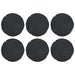 Piatra de pași 6 pcs Negru Ø 45 x 1,8 cm Cauciuc - WALTI WALTI
