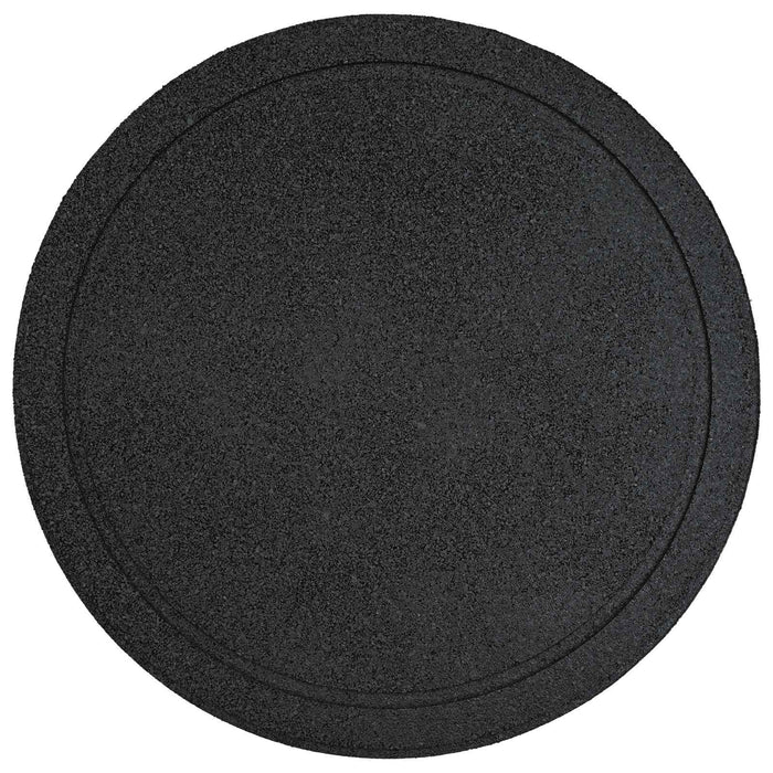 Piatra de pași 6 pcs Negru Ø 44 x 2 cm Cauciuc - WALTI WALTI