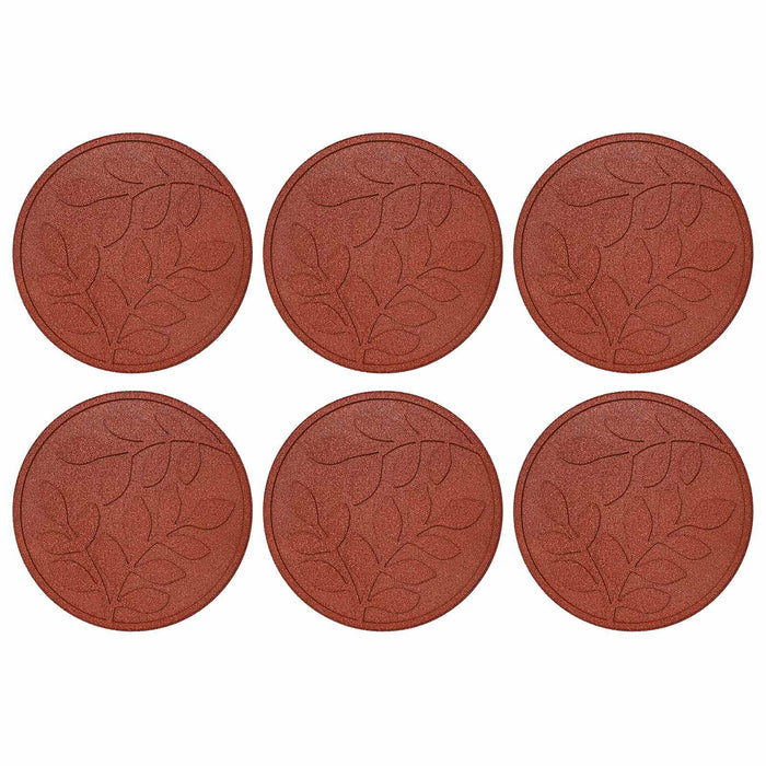 Piatra de pași 6 pcs Roșu Ø 44 x 2 cm Cauciuc - WALTI WALTI