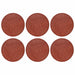 Piatra de pași 6 pcs Roșu Ø 44 x 2 cm Cauciuc - WALTI WALTI