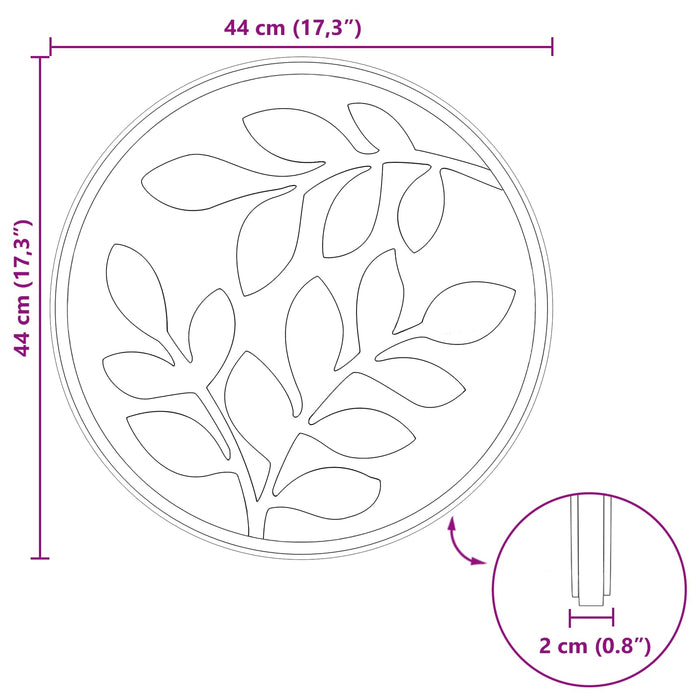 Piatra de pași 6 pcs Roșu Ø 44 x 2 cm Cauciuc - WALTI WALTI