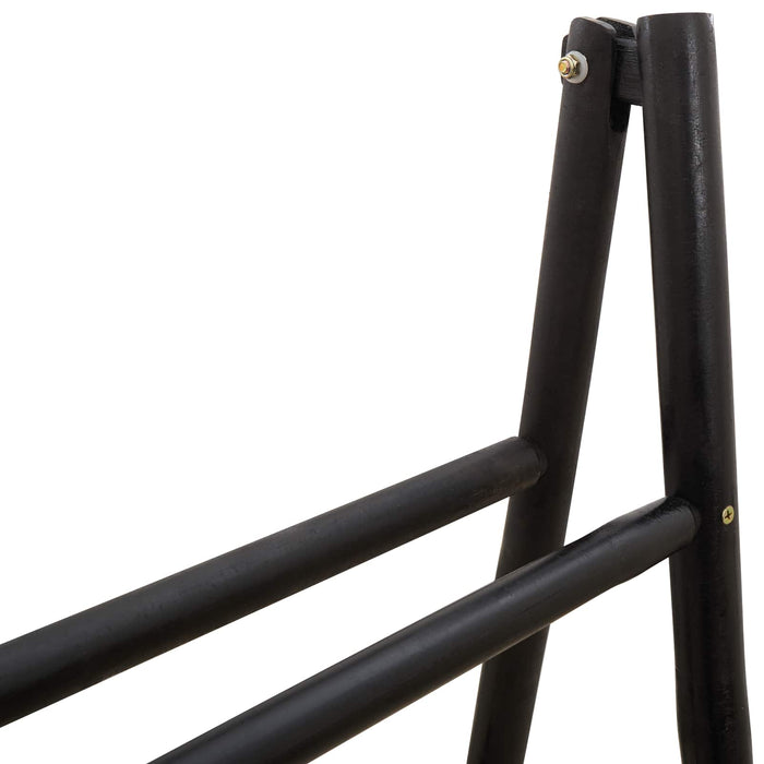 Scară pentru pătură dublă Negru 50 x 50 x 159 cm Bambus WALTI