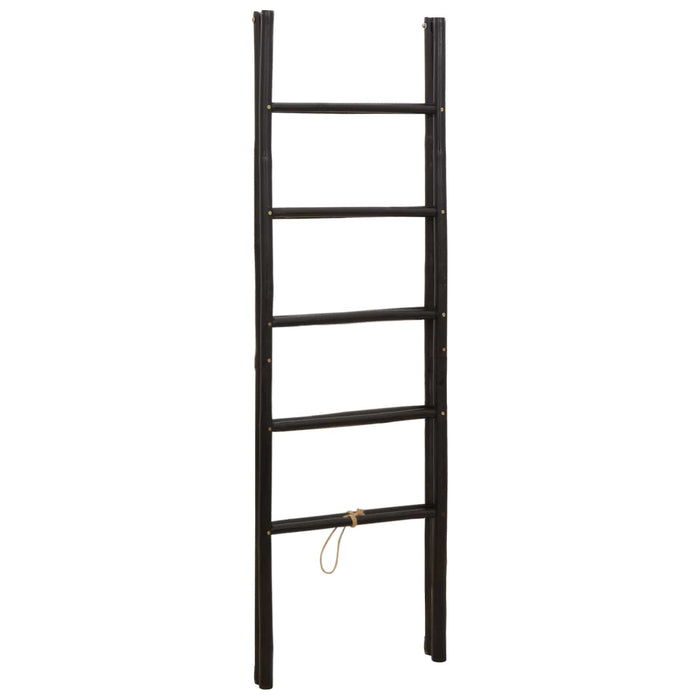 Scară pentru pătură dublă Negru 50 x 50 x 159 cm Bambus WALTI