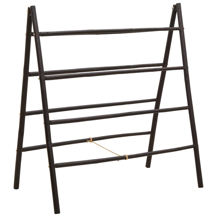 Scară pentru pătură dublă Negru 90 x 50 x 100 cm Bambus WALTI