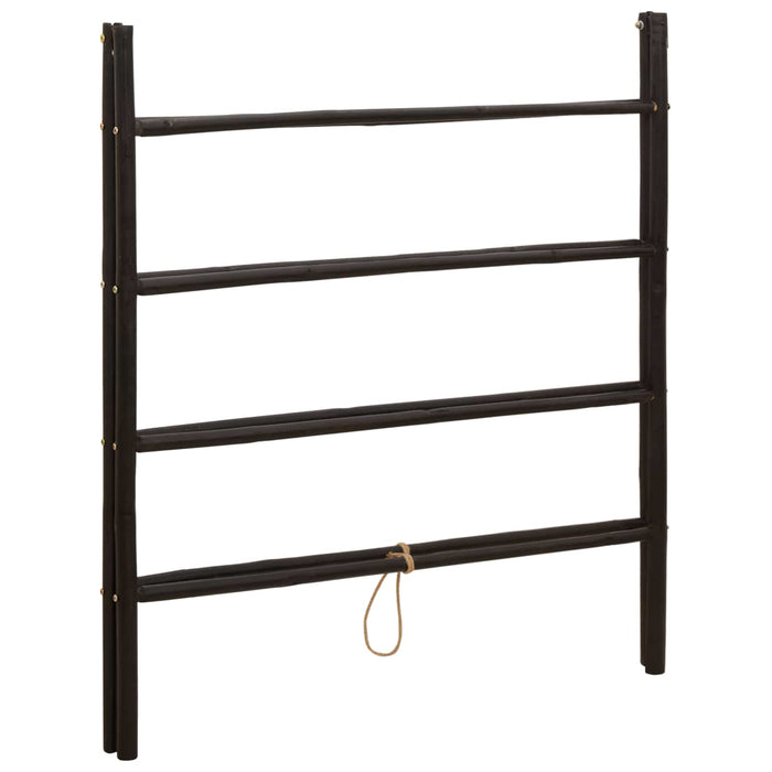 Scară pentru pătură dublă Negru 90 x 50 x 100 cm Bambus WALTI