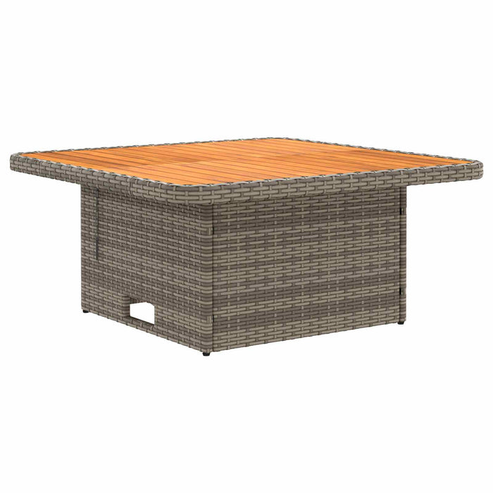 Seturi de mobilier cu pernă 7 pcs Gri și gri închis Ratan PE WALTI