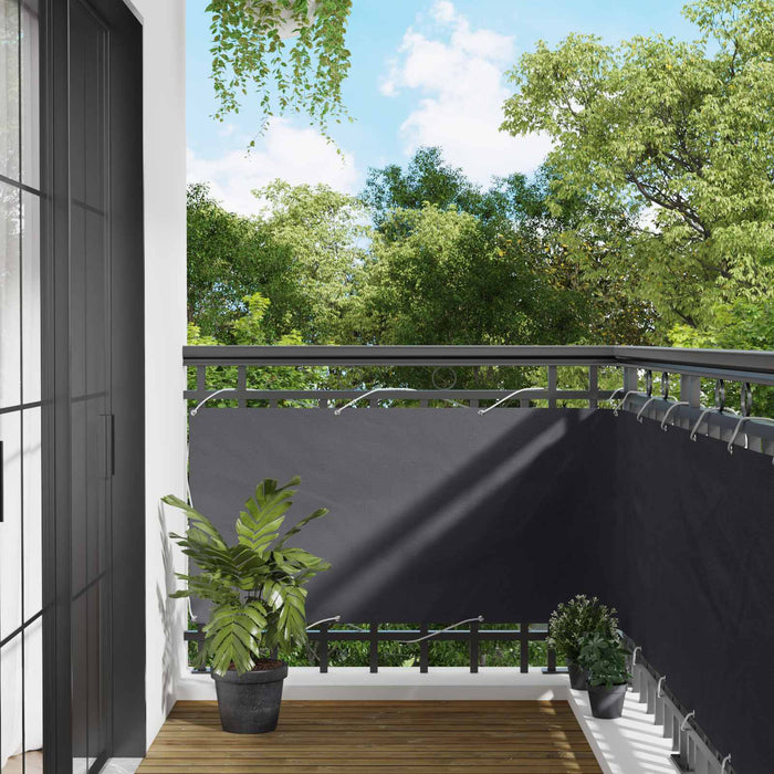 Ecran de balcon Antracit 75 x 200 cm Oxford alu acoperit cu PU - WALTI WALTI