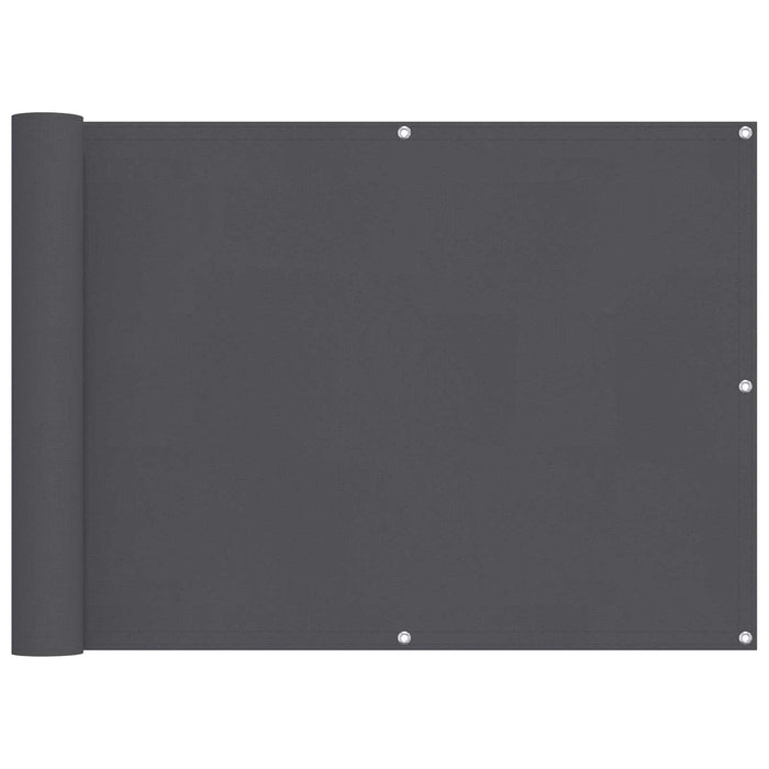 Ecran de balcon Antracit 75 x 200 cm Oxford alu acoperit cu PU - WALTI WALTI