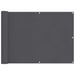 Ecran de balcon Antracit 75 x 200 cm Oxford alu acoperit cu PU - WALTI WALTI