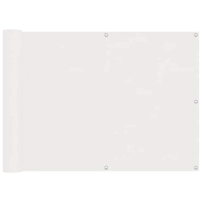 Ecran de balcon Alb 75 x 200 cm Oxford alu acoperit cu PU - WALTI WALTI