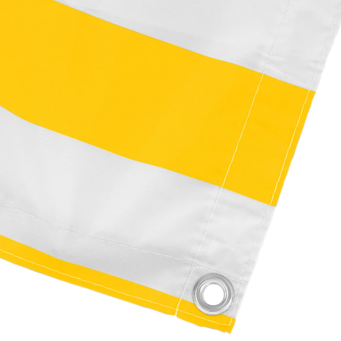 Ecran de balcon Galben și alb 110 x 400 cm Material Oxford WALTI