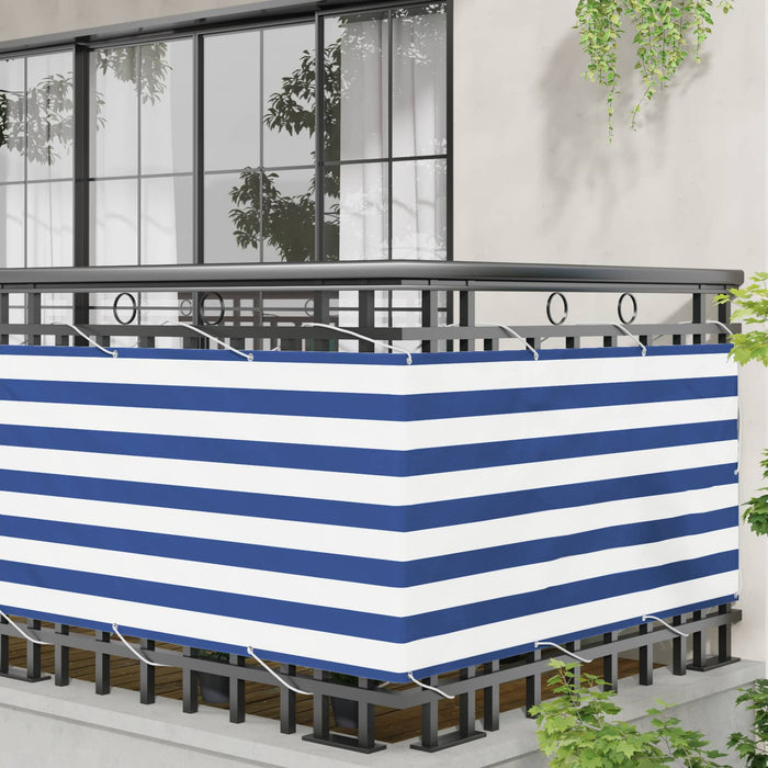 Ecran de balcon Albastru și Alb 75 x 200 cm WALTI