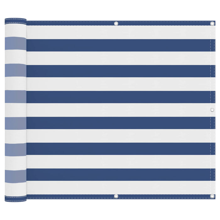 Ecran de balcon Albastru și Alb 100 x 200 cm Material Oxford WALTI