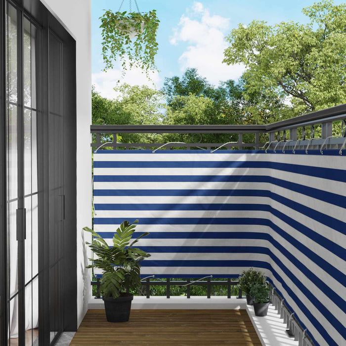 Ecran de balcon Albastru și Alb 110 x 300 cm Material Oxford WALTI