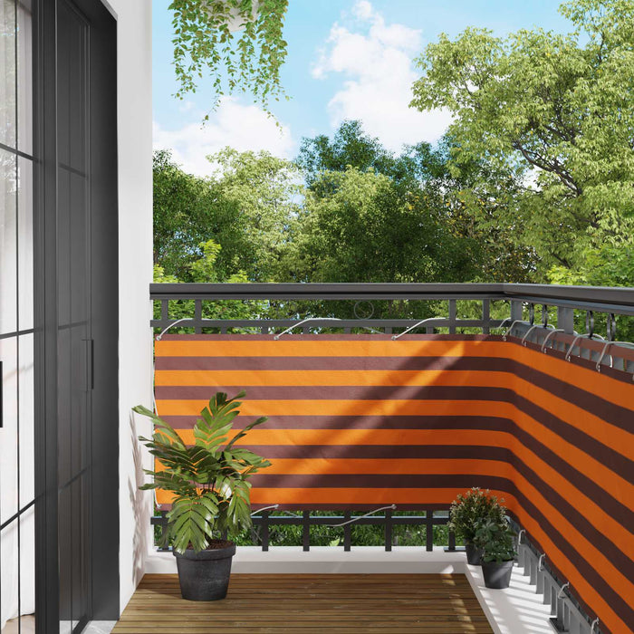 Ecran de balcon Portocalie și maro 75 x 200 cm WALTI