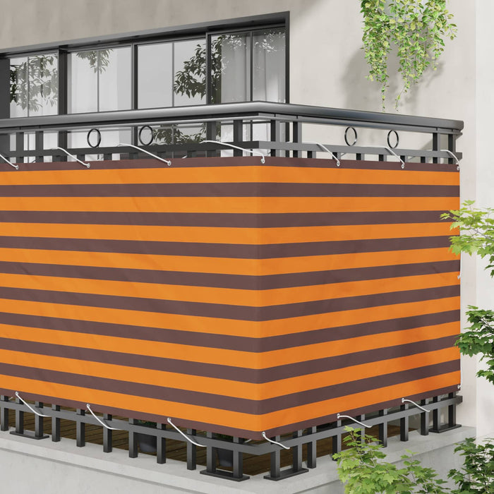 Ecran de balcon Portocalie și maro 110 x 400 cm Material Oxford WALTI
