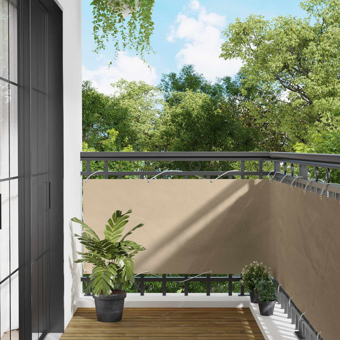 Ecran de balcon Bej 75 x 200 cm Oxford alu acoperit cu PU - WALTI WALTI