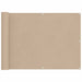 Ecran de balcon Bej 75 x 200 cm Oxford alu acoperit cu PU - WALTI WALTI