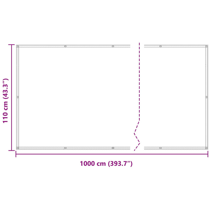 Ecran de balcon 110 x 1000 cm Material Oxford Dreptunghiular WALTI