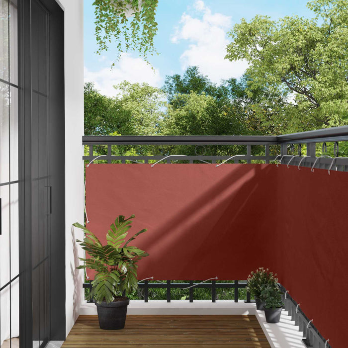 Ecran de balcon Terracota 100 x 700 cm Material Oxford - WALTI WALTI