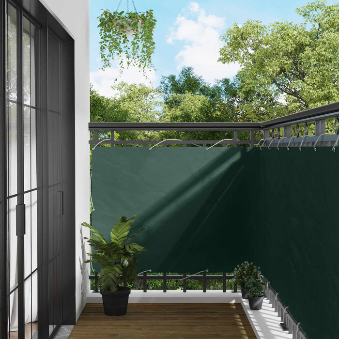 Ecran de balcon Verde închis 110 x 800 cm Material Oxford WALTI