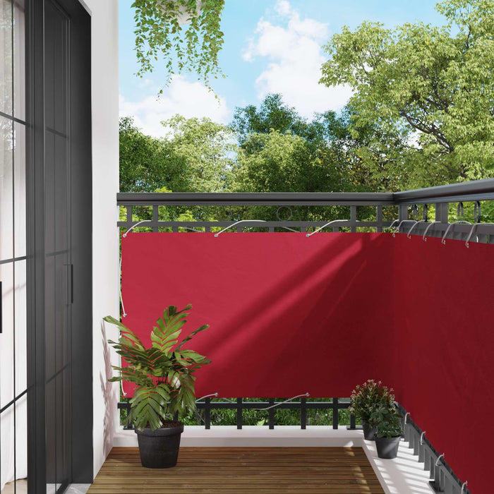 Ecran de balcon Roșu 90 x 200 cm Material Oxford WALTI