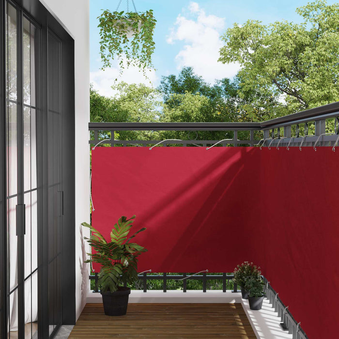Ecran de balcon Roșu 110 x 400 cm Material Oxford WALTI