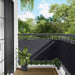 Ecran de balcon Negru 75 x 200 cm Oxford alu acoperit cu PU - WALTI WALTI