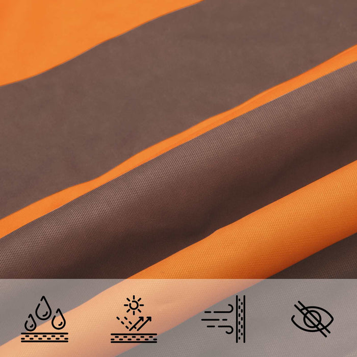 Pânză de umbră Portocalie și maro 5 x 5 m 100% poliester Oxford WALTI