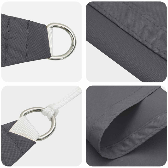 Pânză de umbră Antracit 6 x 2,5 m 100% poliester Oxford WALTI