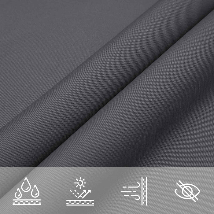 Pânză de umbră Antracit 6 x 2,5 m 100% poliester Oxford WALTI