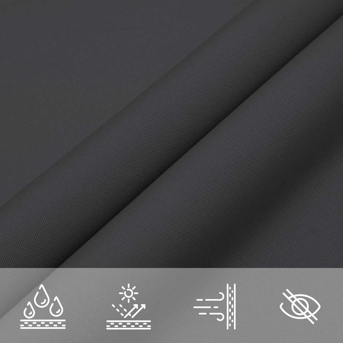 Pânză de umbră Negru 6 x 2,5 m 100% poliester Oxford WALTI